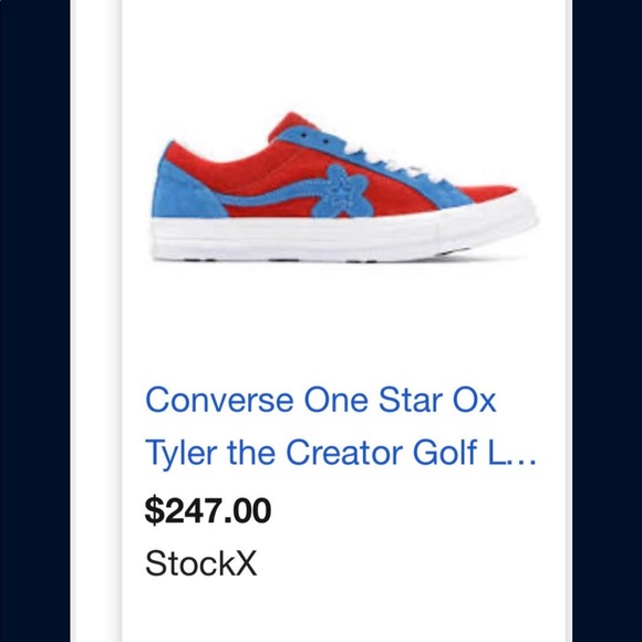 Tyler the creator converse only wore 5times theyworth 246but I